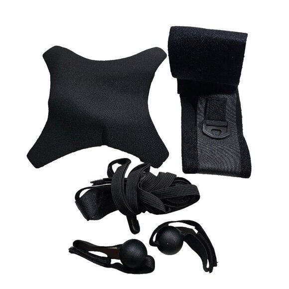 Hanging Volleyball Spike Trainer NEW Black Neoprene Elastic Training Aid - Picture 1 of 2